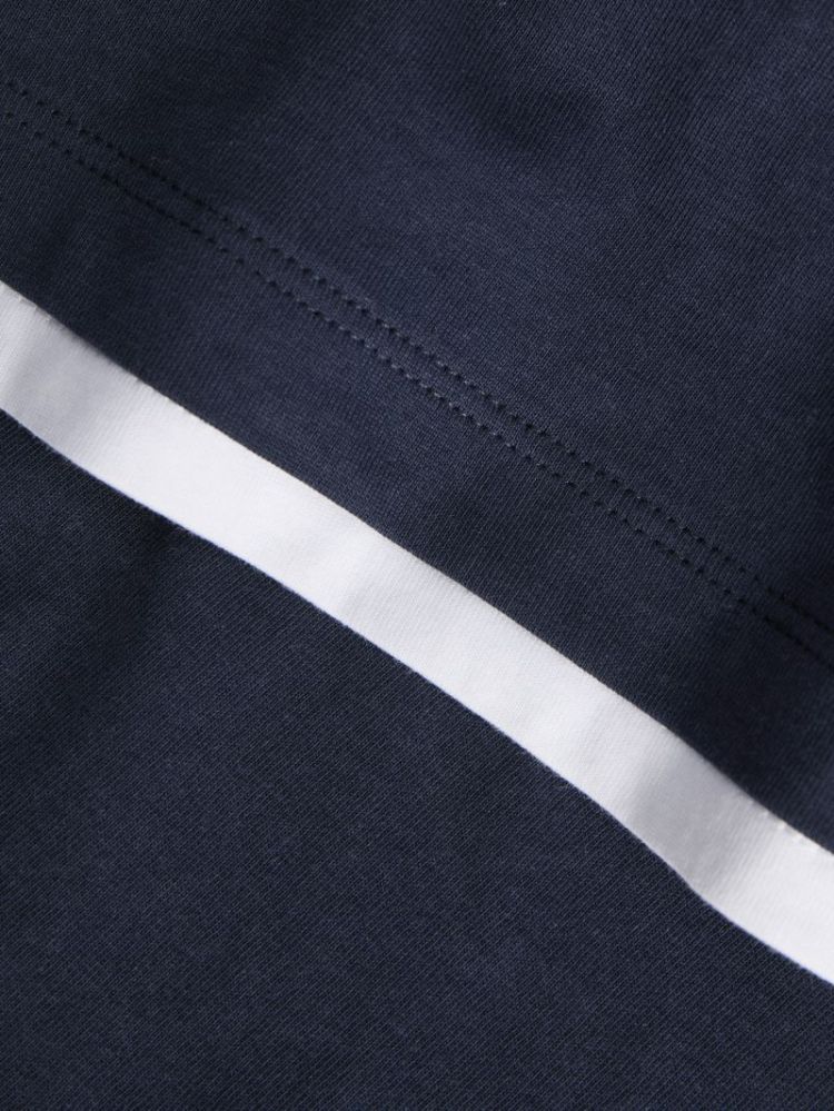 JXANDREA SS CROPED CONTRAST TE NAVY BLAZER