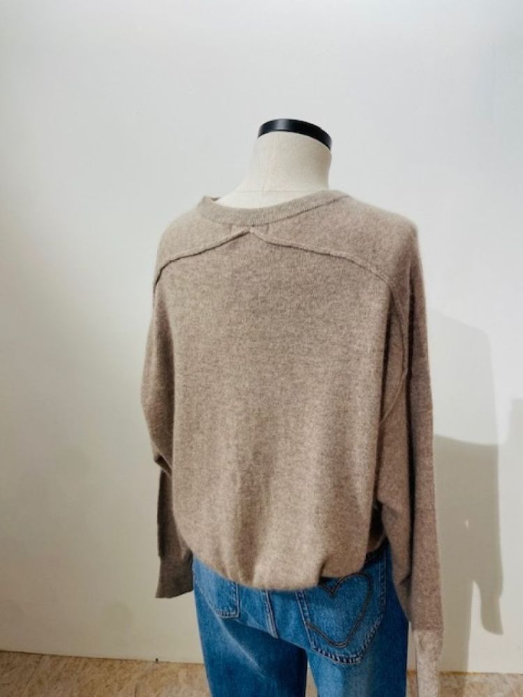 CARDIGAN FIJN  TAUPE