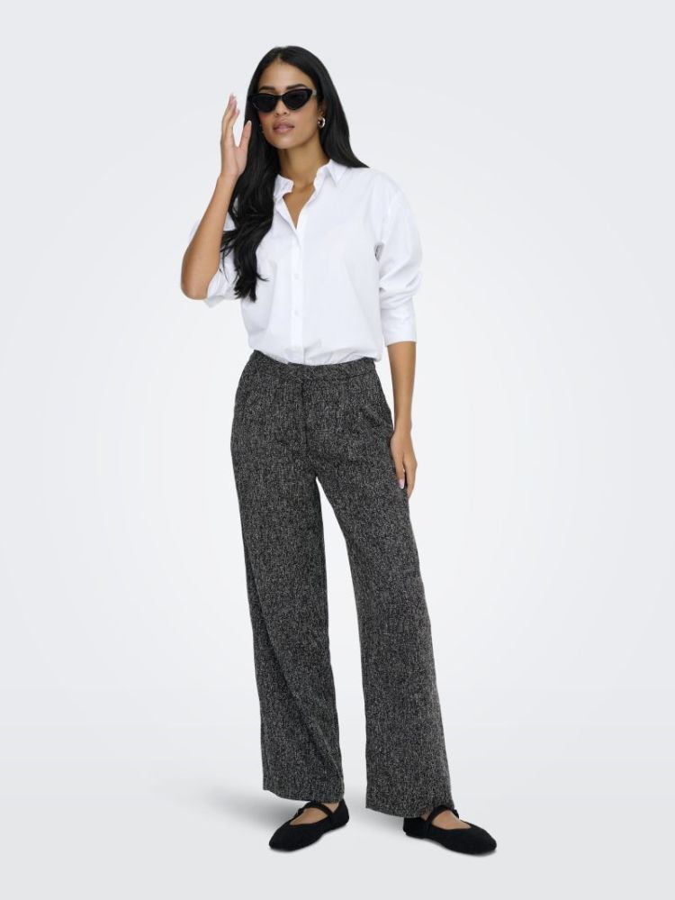 JDYFRANCESCA HW WIDE PANT BLACK:CLOUD DAN