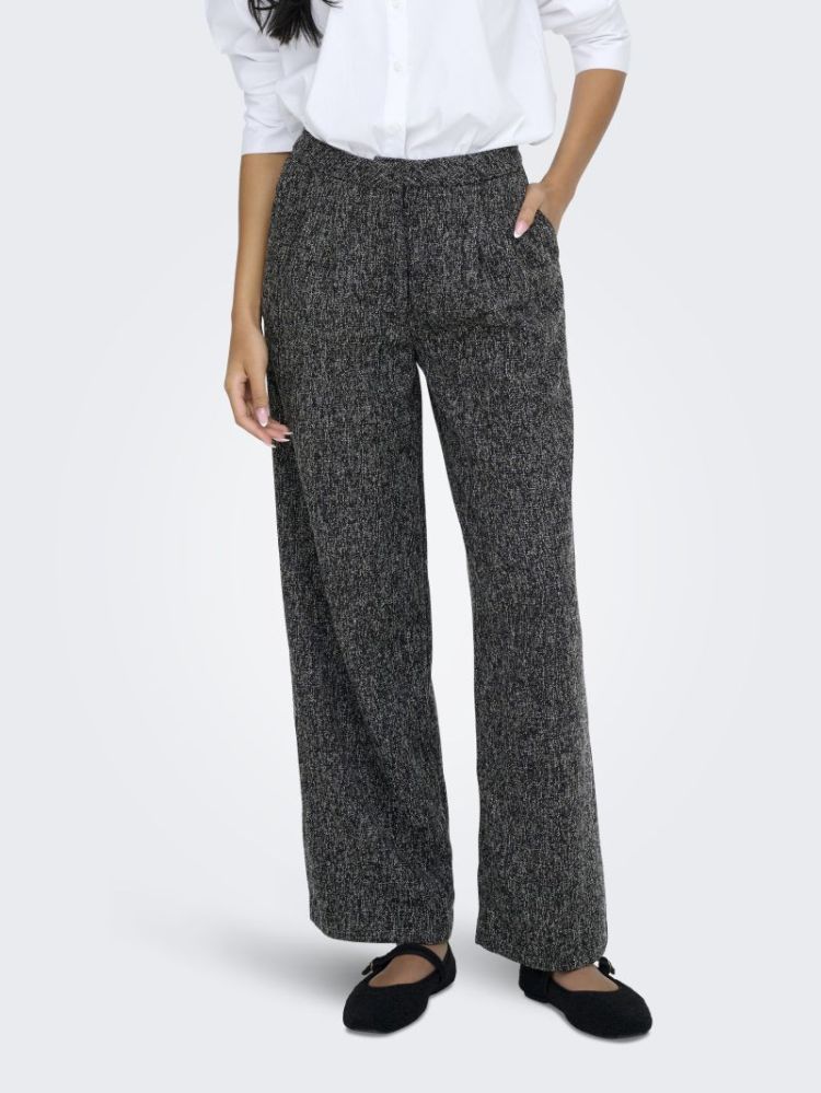 JDYFRANCESCA HW WIDE PANT BLACK:CLOUD DAN