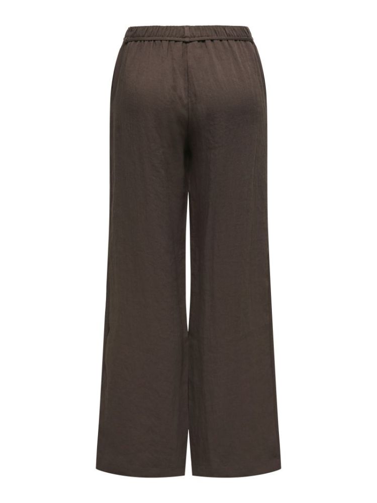 JDYFINN MW BELT WIDE PANT COFFEE BEAN
