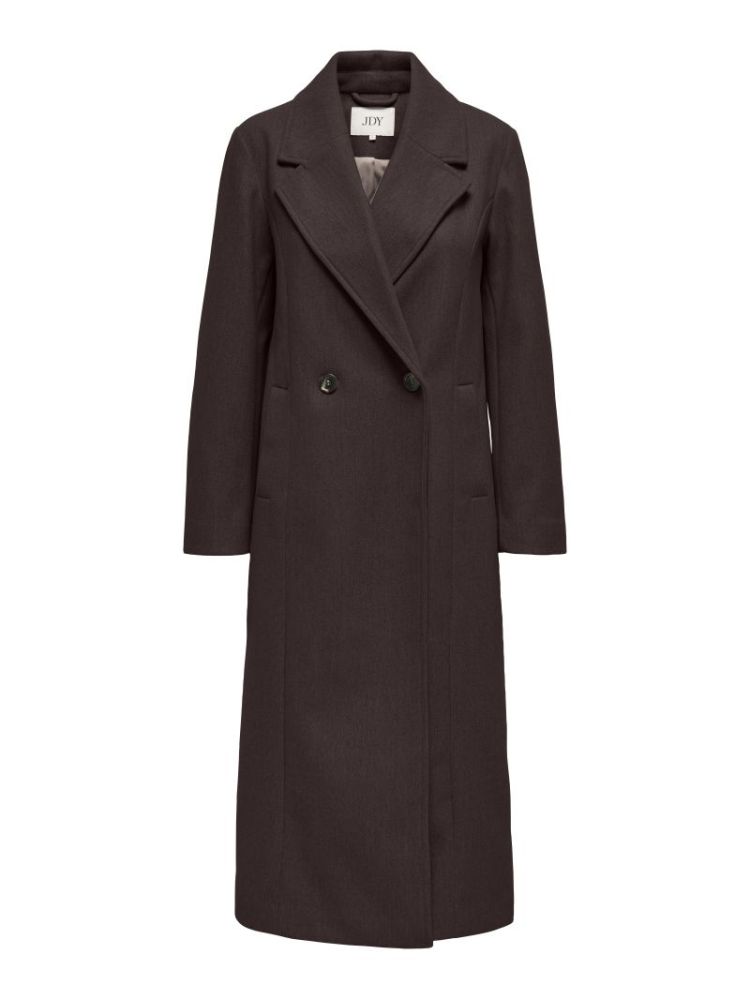 JDYVIOLA LIFE X-LONG COAT CHOCOLATE TORTE