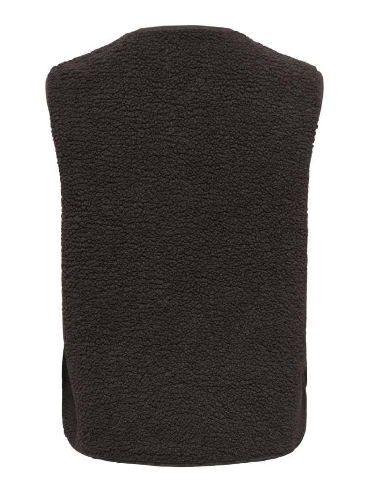 JDYSIMINA TEDDY WAISTCOAT CHOCOLATE TORTE