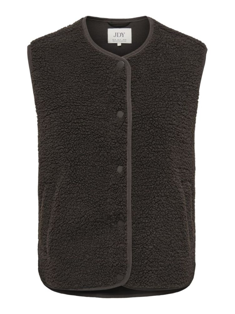 JDYSIMINA TEDDY WAISTCOAT CHOCOLATE TORTE