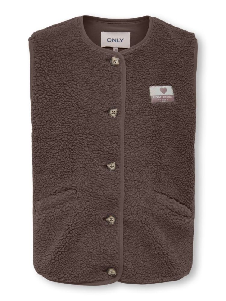 KOGBABY LIFE TEDDY VEST CHOCOLATE BROWN