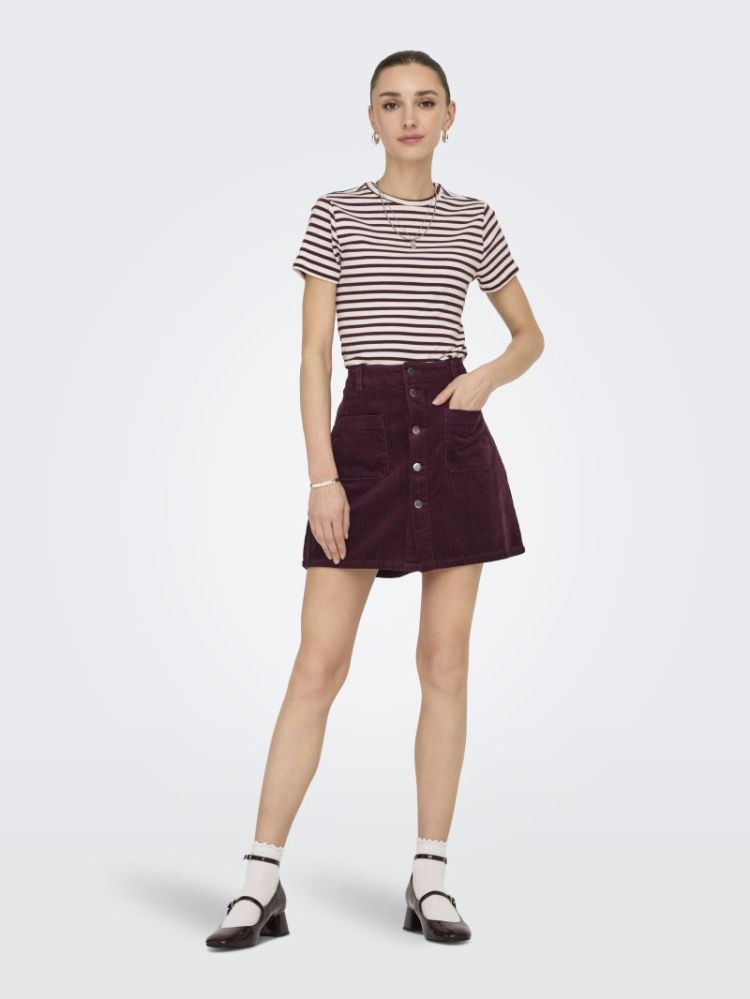 JDYSHIRAZ CORDUROY SKIRT NOOS FIG