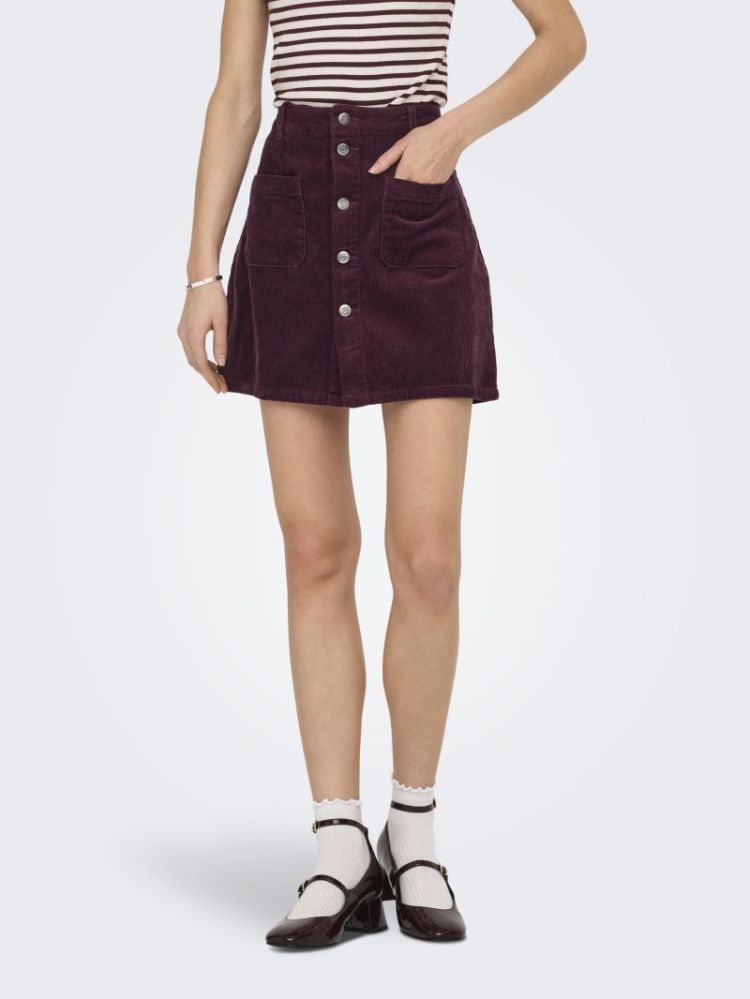 JDYSHIRAZ CORDUROY SKIRT NOOS FIG