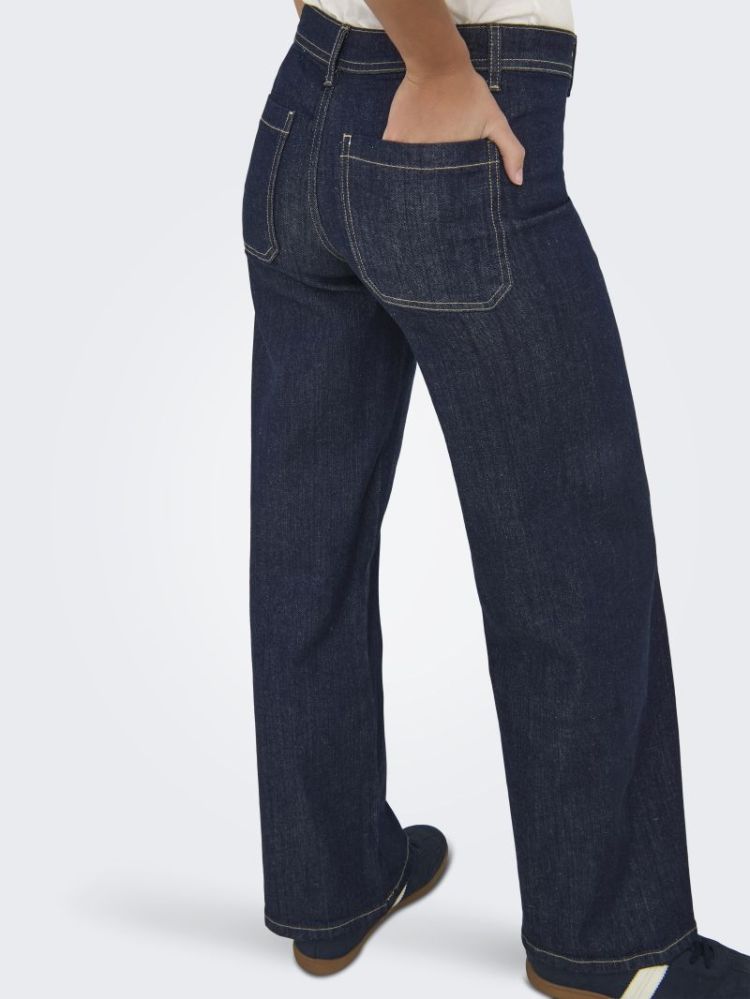 JDYVANESSA MW WIDE JEANS NOOS DARK BLUE DENIM