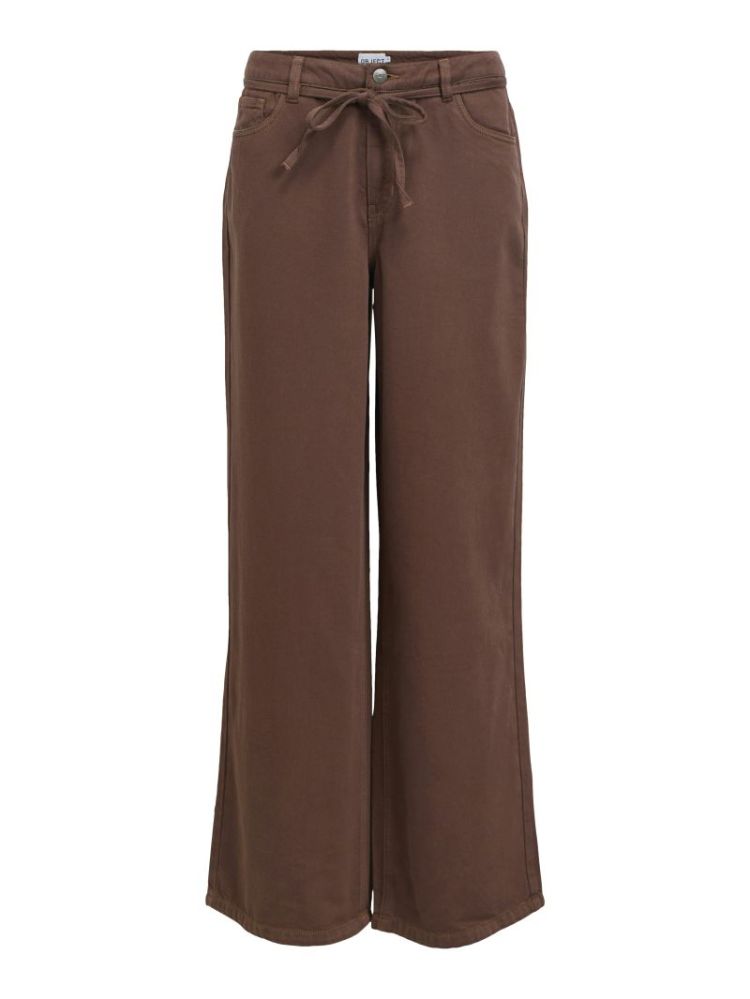 OBJROSIE MW WIDE JEANS NOOS SEAL BROWN