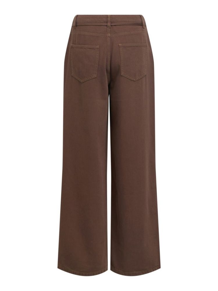 OBJROSIE MW WIDE JEANS NOOS SEAL BROWN   