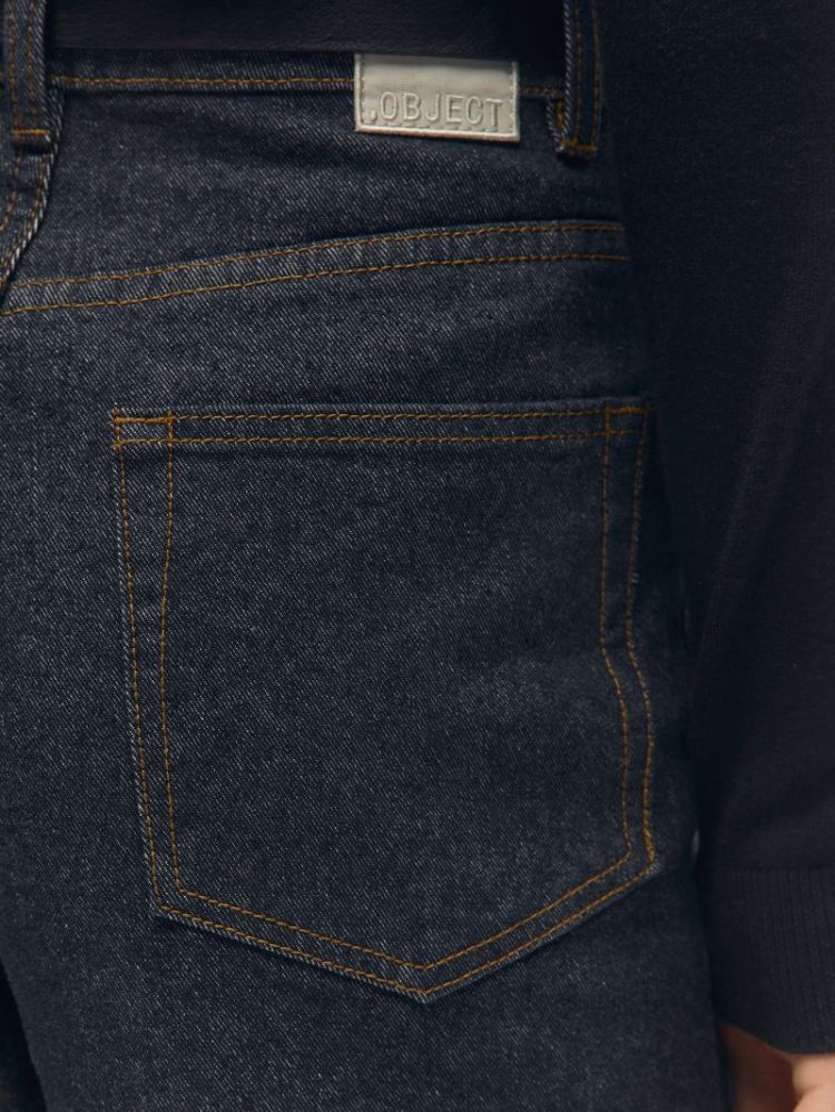 OBJRIO MAE MW WIDE JEANS NOOS DARK BLUE DENIM