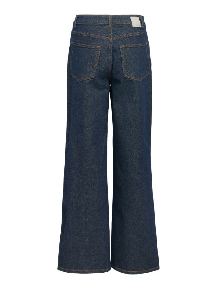 OBJRIO MAE MW WIDE JEANS NOOS DARK BLUE DENIM