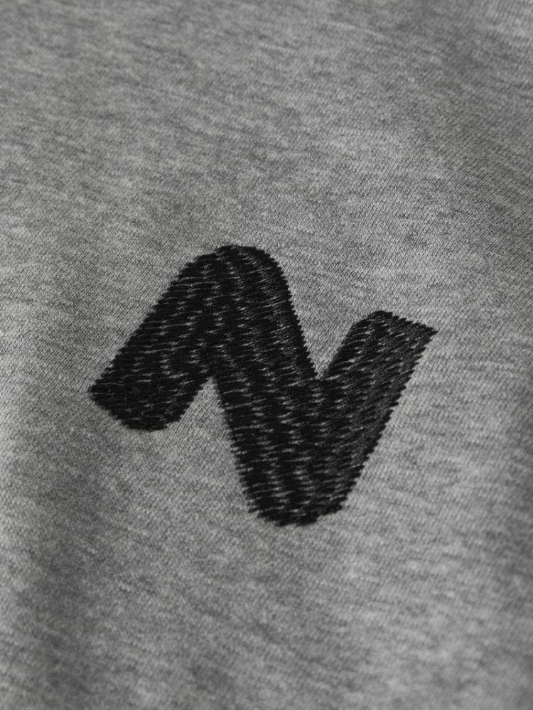 NKMNILAN LS NREG SWE GREY MELANGE