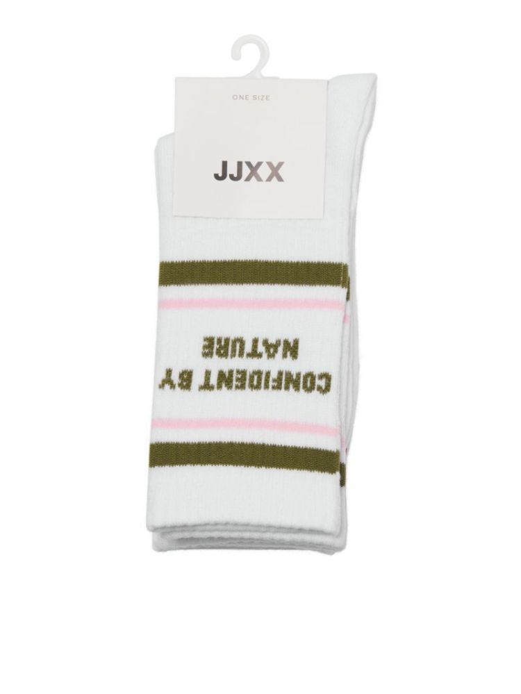 JXBASIC TENNIS PRINT SOCK 3-PA 5079624 White