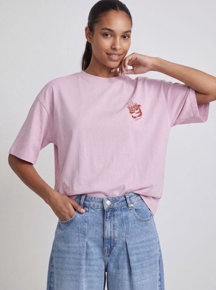 JXMILLOW LOOSE SS TEE JRS 5145270 Pink