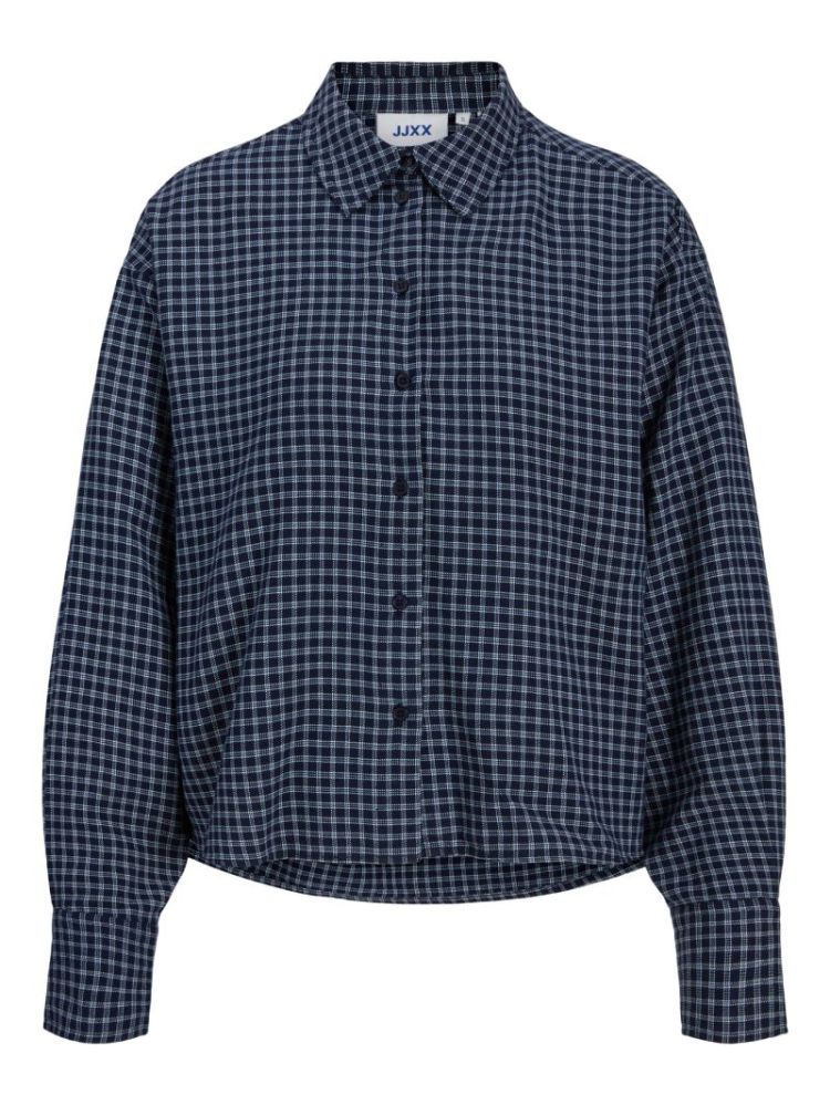 JXJAMIE CHECK FLANNEL LS 5040720 Blue