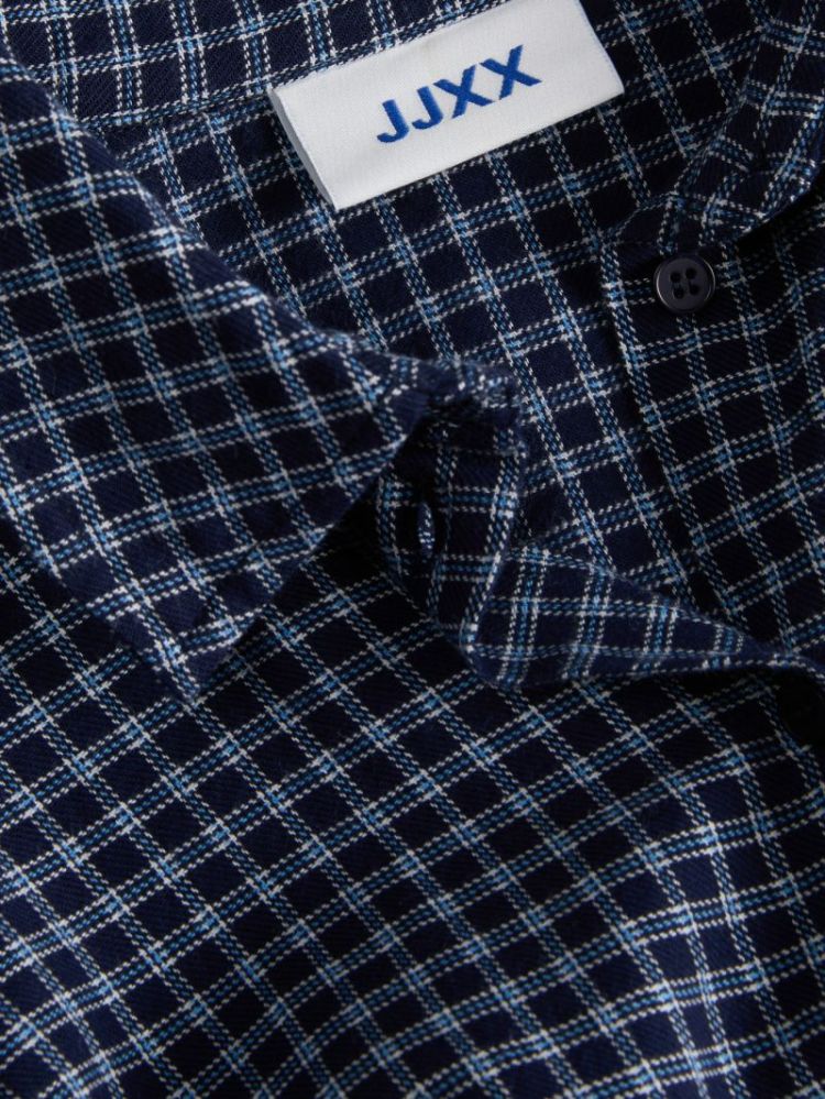 JXJAMIE CHECK FLANNEL LS 5040720 Blue
