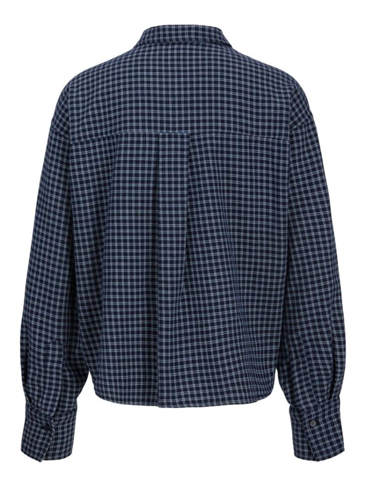 JXJAMIE CHECK FLANNEL LS 5040720 Blue