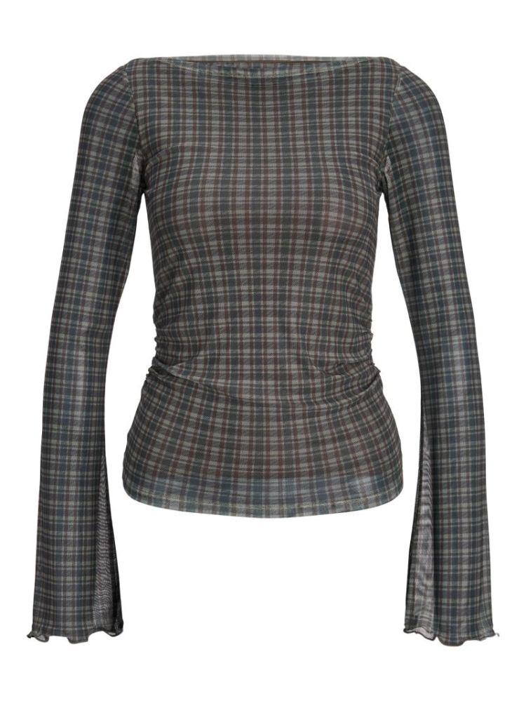 JXMINNA MESH LS TOP 5132947 Brown