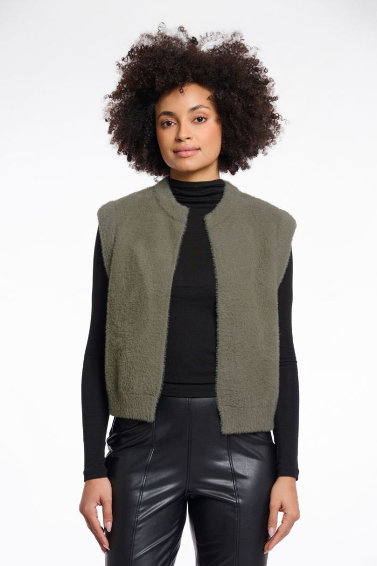 SHORT WAISTCOAT GREEN ASH