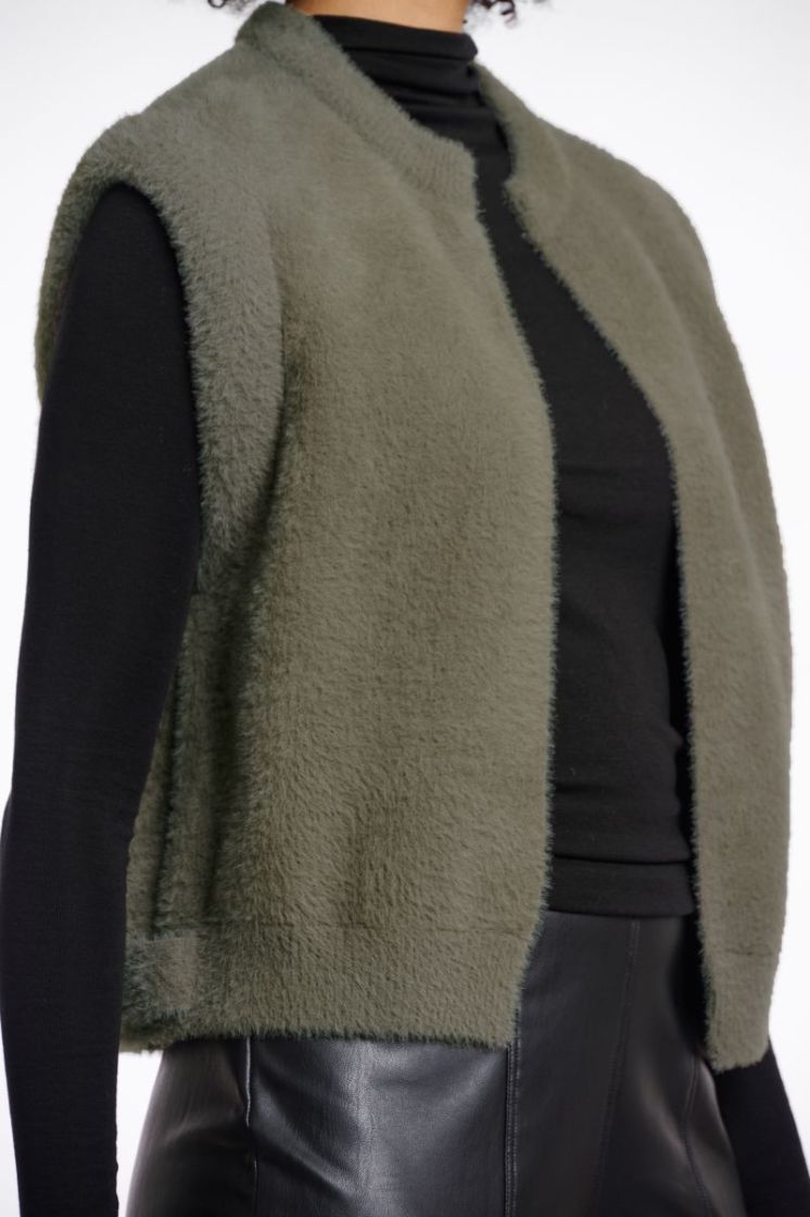 SHORT WAISTCOAT GREEN ASH