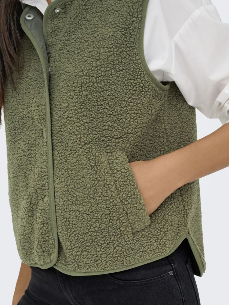 JDYSIMINA TEDDY WAISTCOAT NOOS GREEN