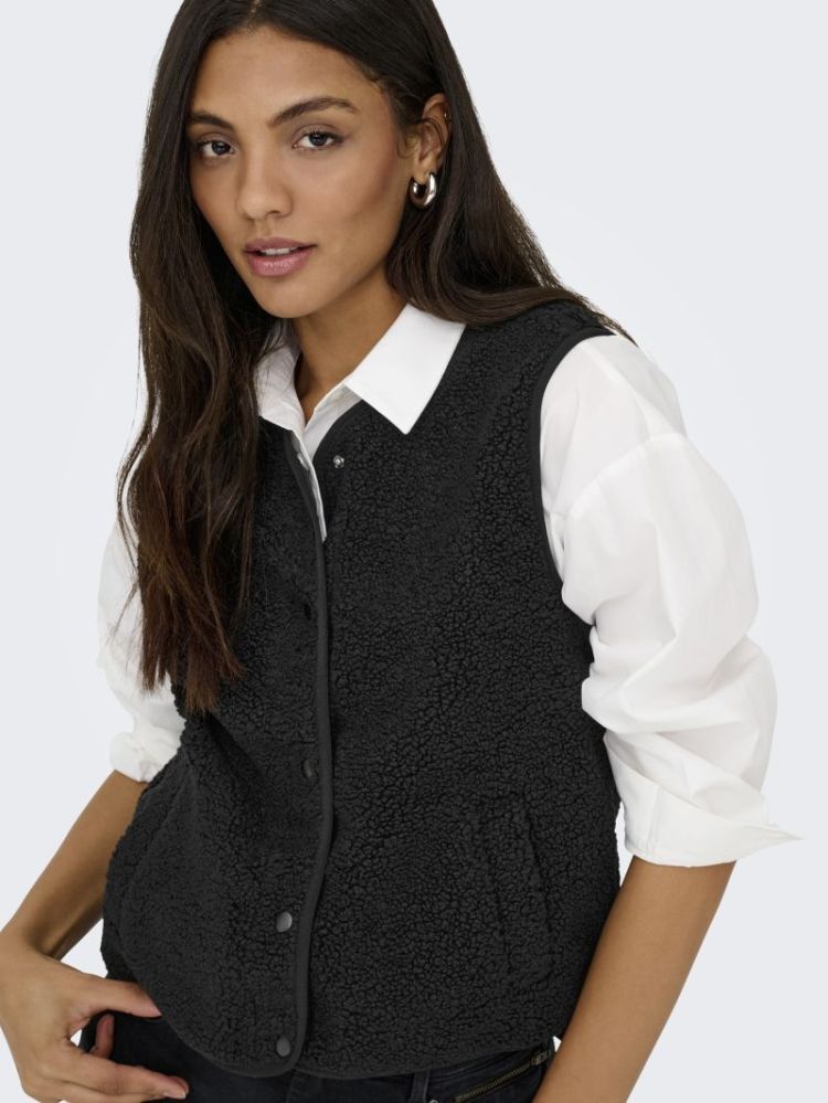JDYSIMINA TEDDY WAISTCOAT NOOS BLACK