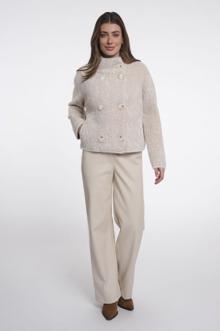  Beige herringbo