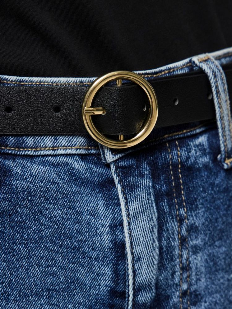 PCBONNA JEANS BELT NOOS PU BLACK
