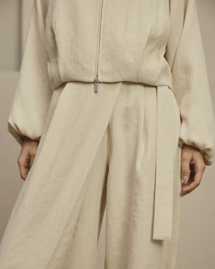 MSCHZEIN ESTERIANE HW PANTS Bleached Sand b