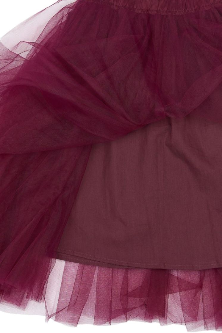 TNPeaven Mesh Skirt Burgundy TN