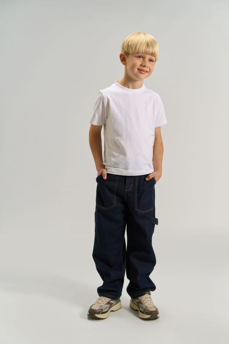 TNBern Baggy Fit Worker Jeans Unwashed Blue D
