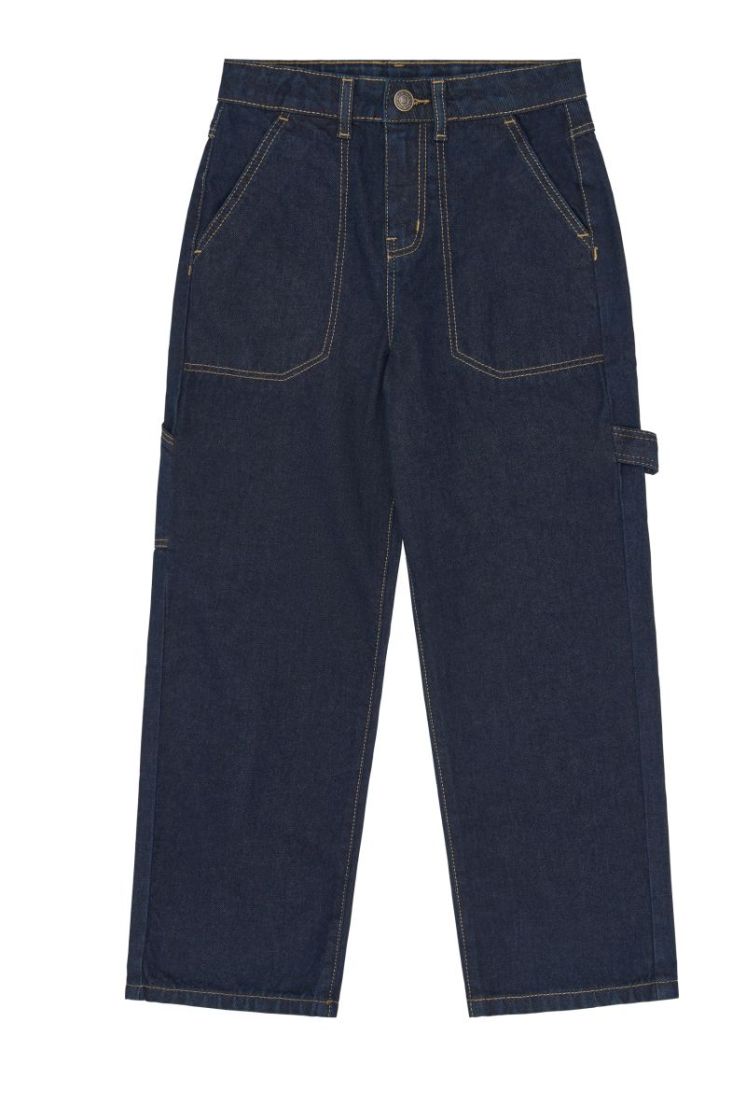 TNBern Baggy Fit Worker Jeans Unwashed Blue D