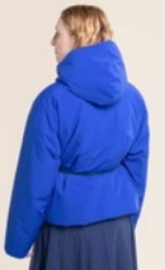 DOUDOUNE VOLUME AVEC CEINTURE BLUE ROYAL