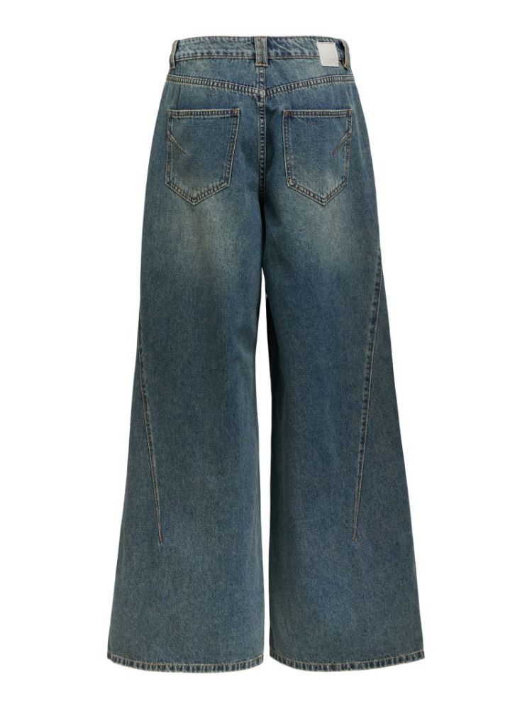 OBJDIPSY MW LO LONG JEANS MEDIUM BLUE DEN