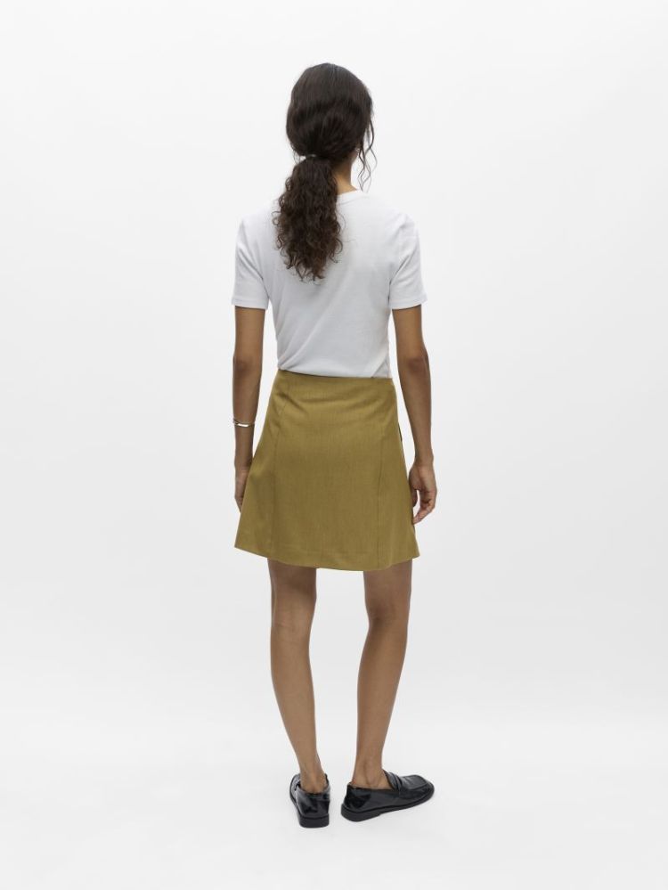 OBJLISA RE WRAP SKIRT FENNEL SEED