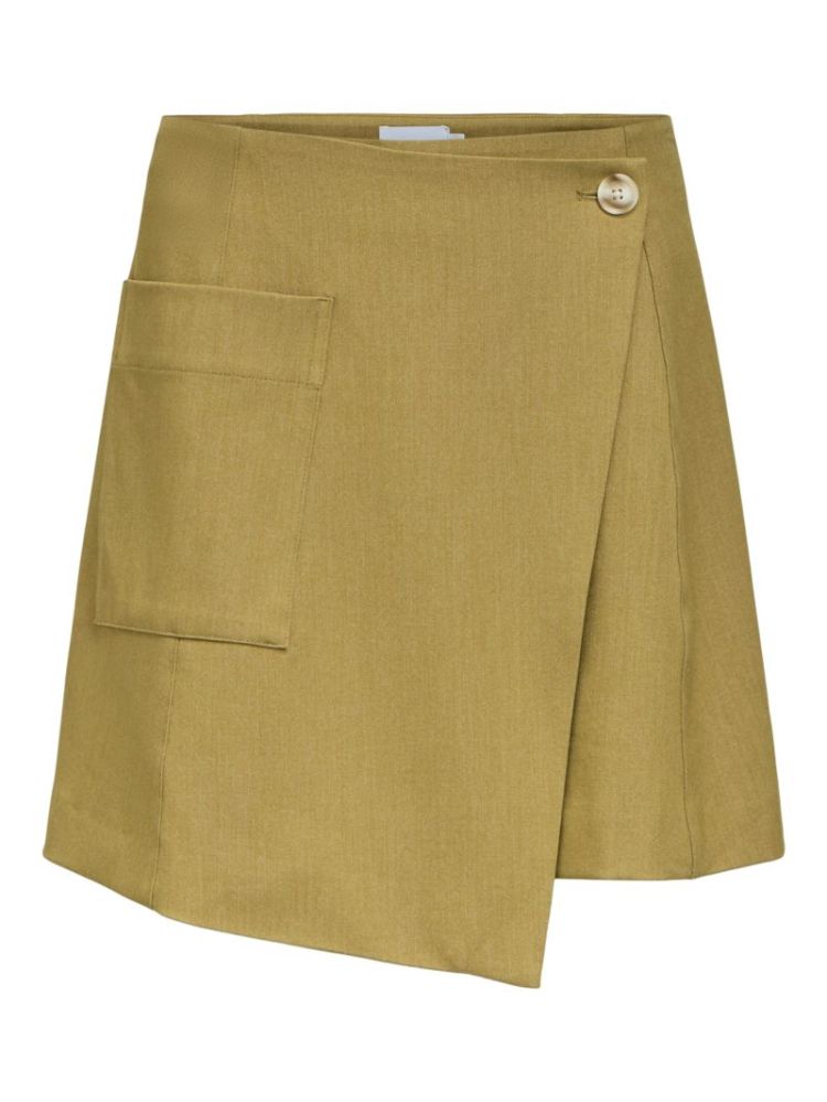 OBJLISA RE WRAP SKIRT FENNEL SEED