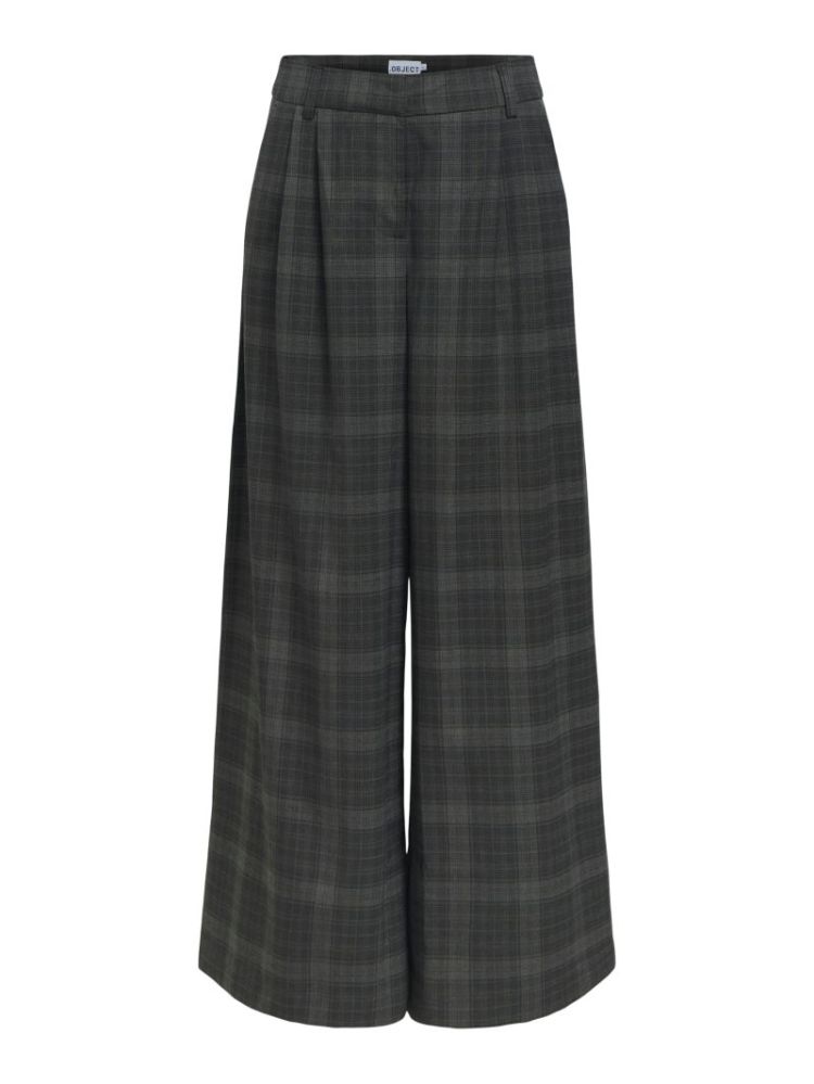 OBJDIENA HW WIDE PANT BLACK GUN METAL