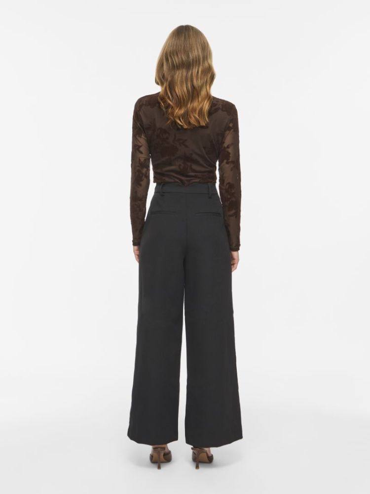 VIFRIMO HW TAILORED PANT BLACK BEAUTY  
