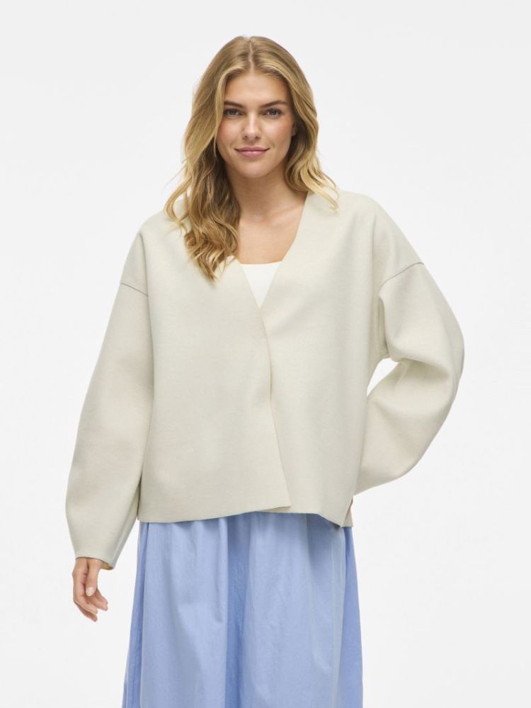 VIVIOLIO O-NECK KNIT TOP SUPER LIGHT NAT