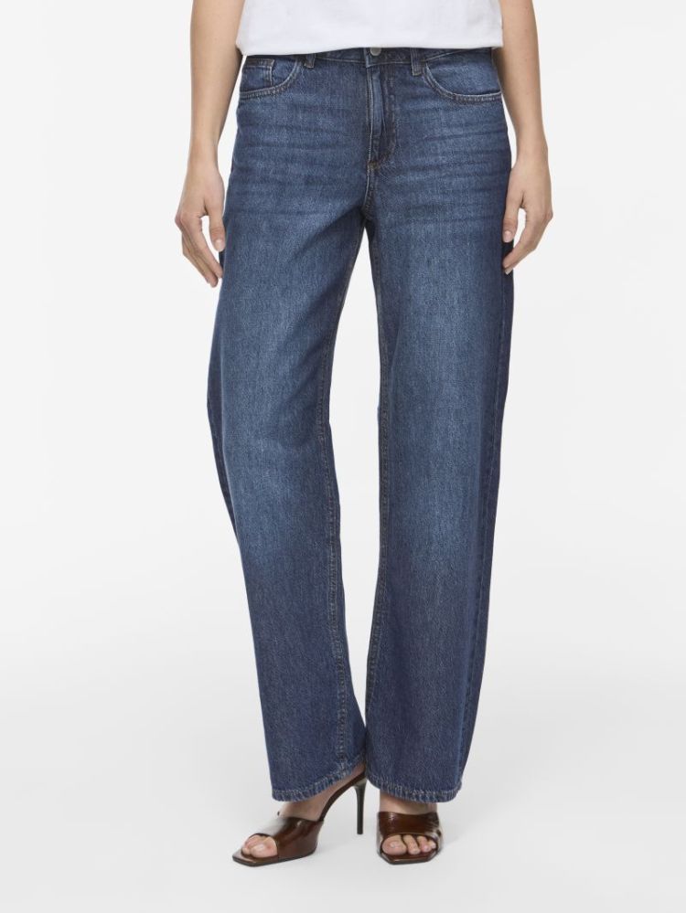 VIPALMA RW WIDE JEANS NOOS DARK BLUE DENIM