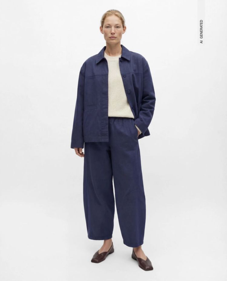OBJNATALIE MW LOOSE PANT 143 sky caPAIN