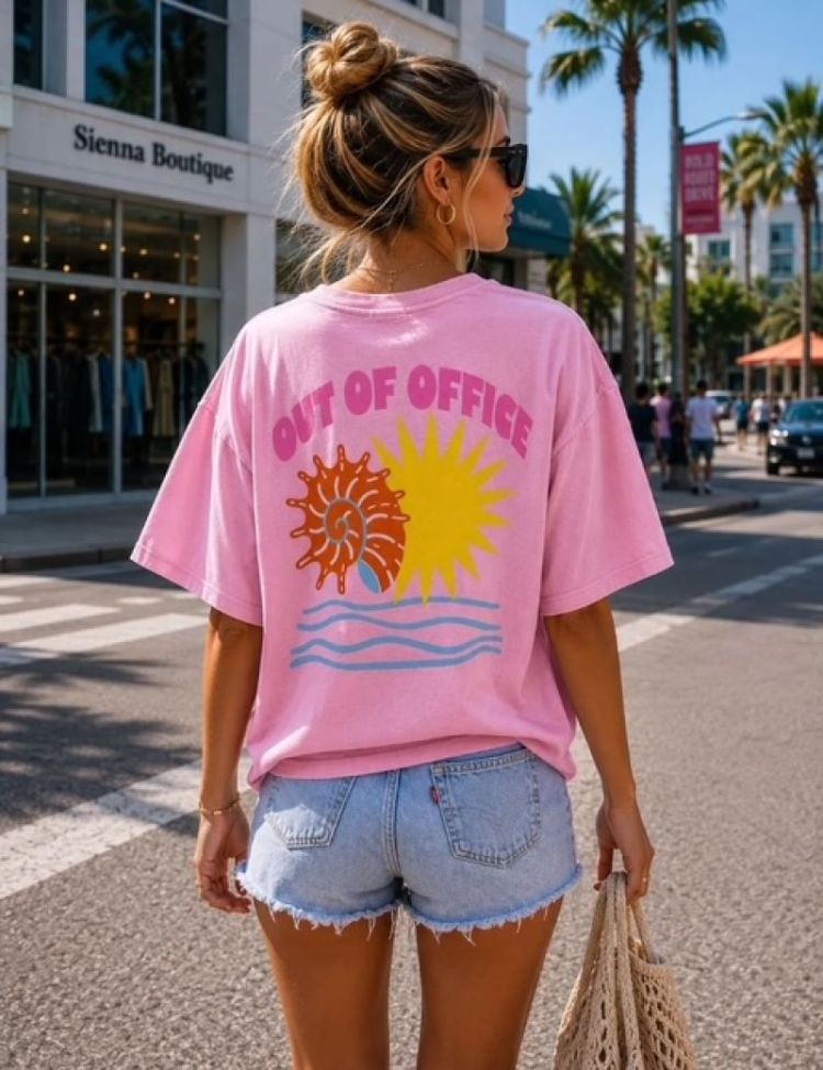 TSHIRT PRINT ROSE