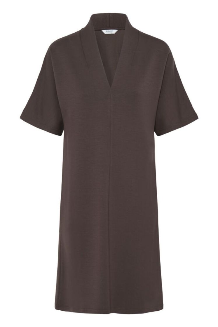 BYPUSTI V NECK JAVA BROWN
