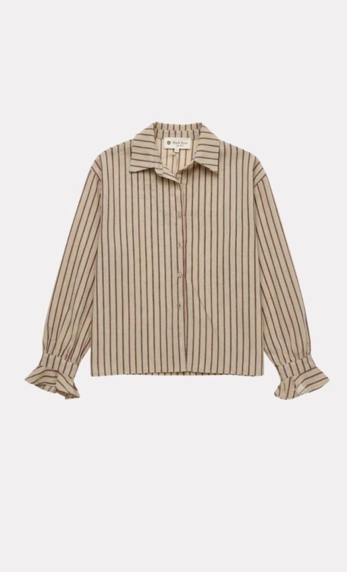 Striped cotton blouse BURRO