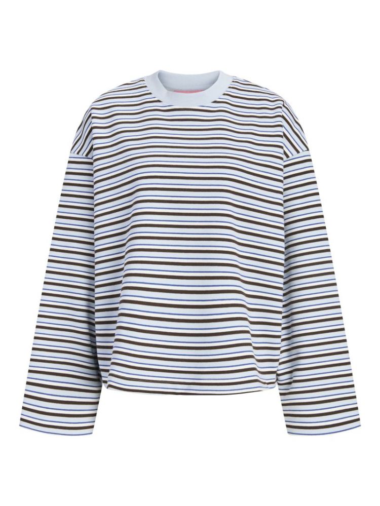 JXEA SOPHIA BOXYSTRIPE CREW SKYWAY/DEMITASS