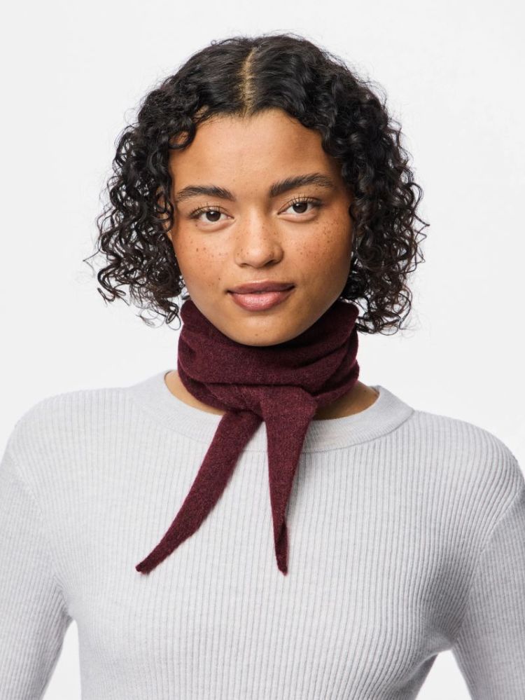 PCMINNA TRIANGLE SCARF TAWNY PORT