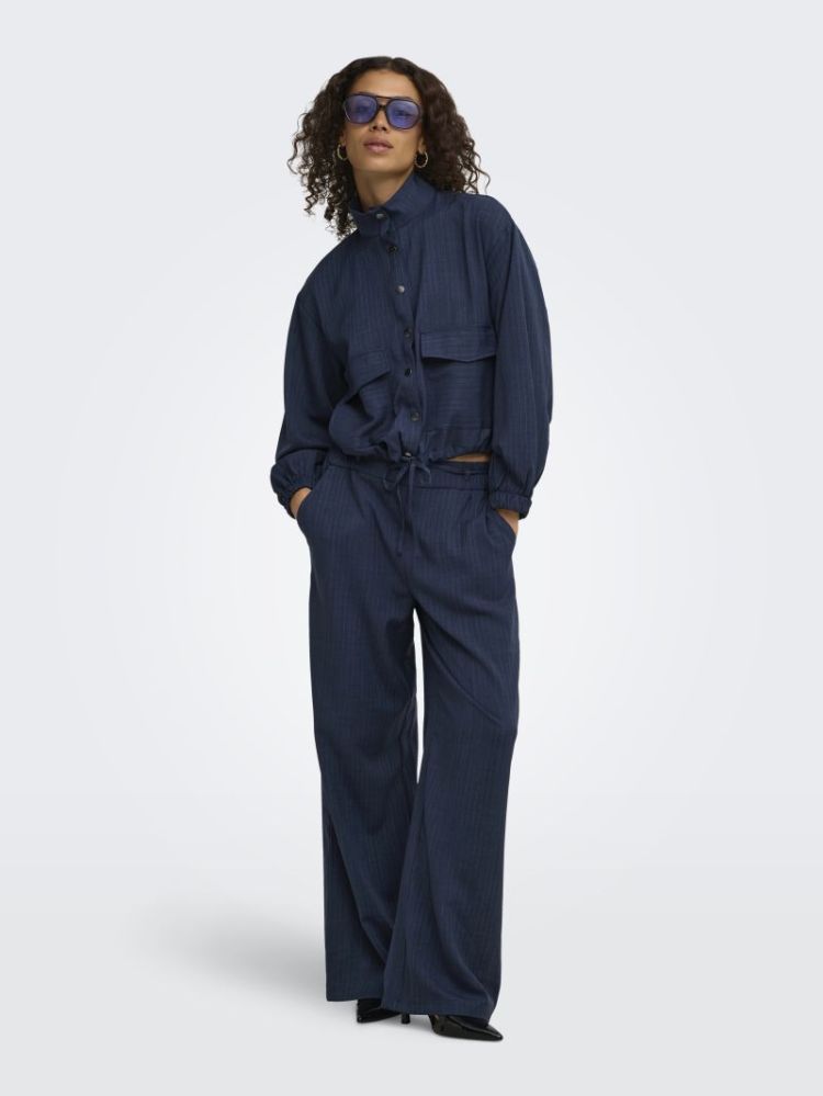 JDYVESTA HW PANT WVN NAVY BLAZER/PIN