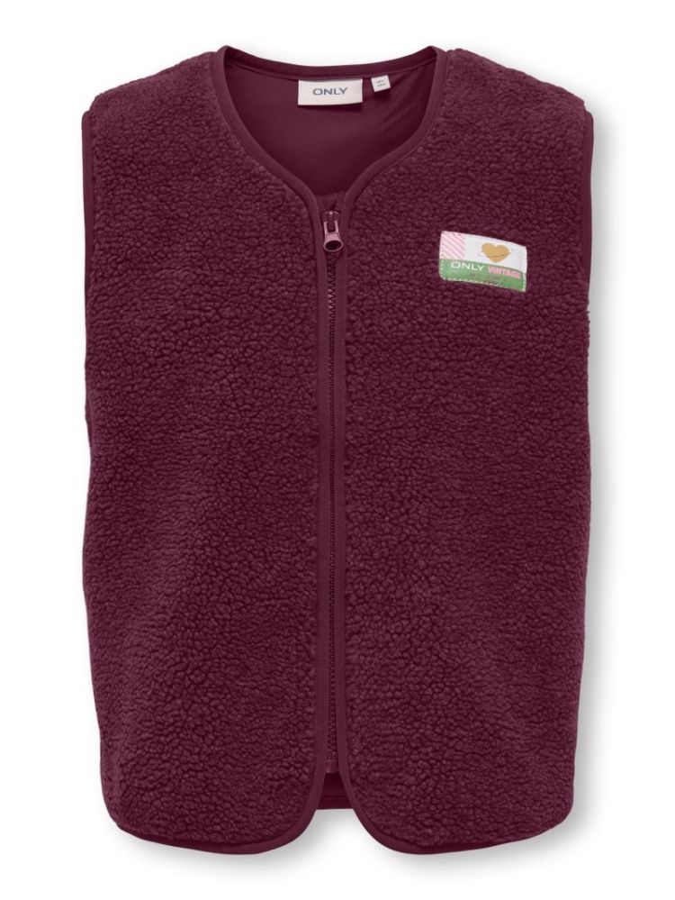 KOGBABY LIFE TEDDY ZIP VEST FR CABERNET