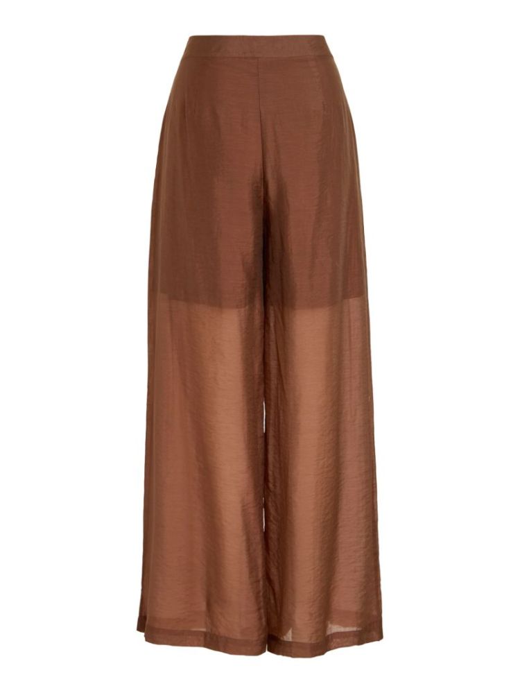 VITENJARI HW WIDE FIT PANTS TIRAMISU